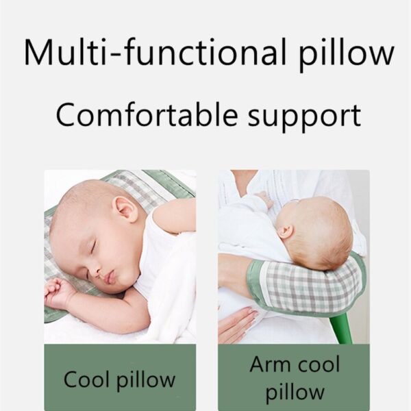 BC Babycare Ramie Baby Pillow Summer Anti-mite Bacteriostatic Sleep Cassiae Cool Pillow Newborn Breastfeeding Breathable Arm Mat