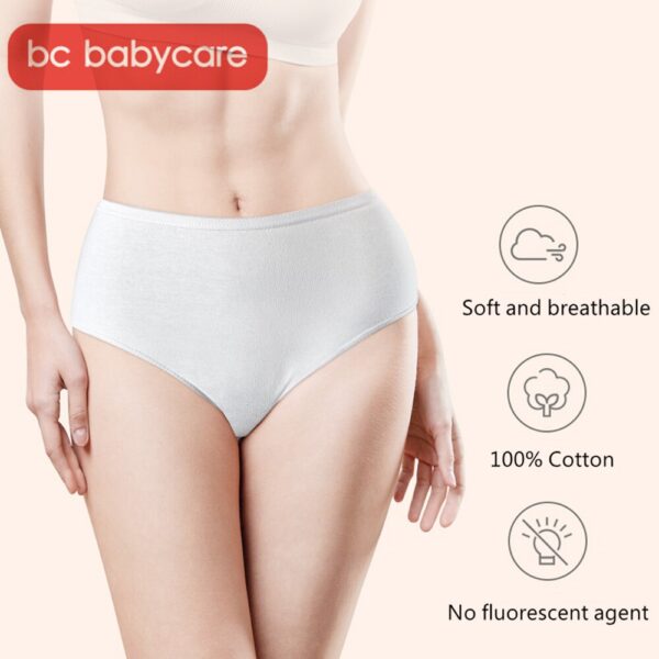 BC Babycare 4/8pcs Disposable Pregnant Cotton Underwear Women Travel Breathable Soft Elasticity Postpartum Panties Briefs