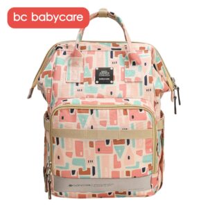 BC Babycare Insulated Waterproof Travel Backpack Diaper Bag Organizer Large Capacity Tote Shoulder Nappy Bags Mommy Backpack