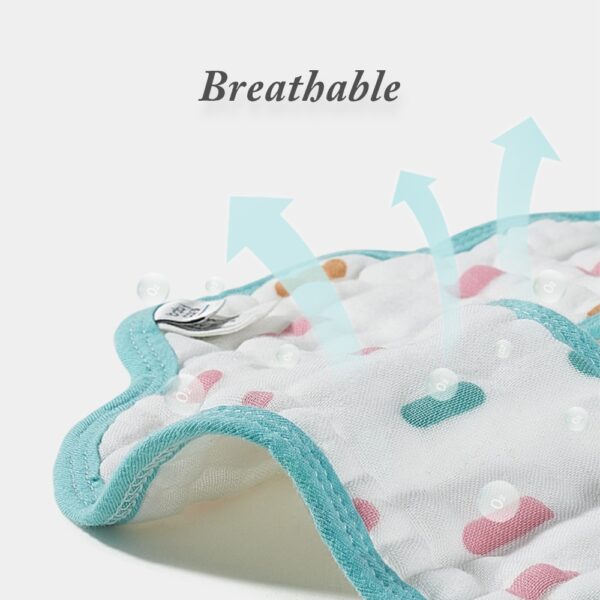 BC Babycare 3pcs Baby Bibs 360° Rotation Cotton Gauze Breathable Soft Absorbent Kids Burp Cloth Floral Shape Infant Saliva Towel