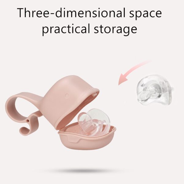 BC Babycare Portable Baby Pacifier Box Dustproof Cute Shark-Shaped Pacifier Snack Travel Storage Box Safe PP Nipple Holder Case