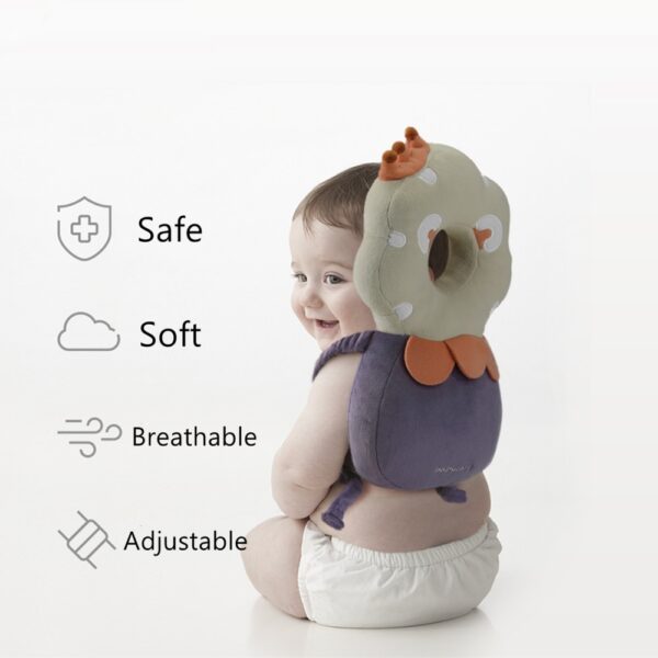 BC Babycare Cotton Baby Head Protection Pillow Infant Anti-fall Adjustable Soft Pillow Toddler Protective Cushion Baby Safe Care