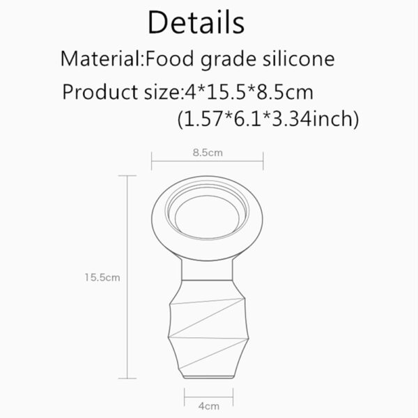 BC Babycare Feeding Silicone Manual Breast Pump Baby Nipple Suction Milk Bottle Sucking Postpartum Supplies Accessories BPA Free