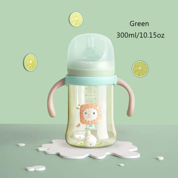 BC Babycare Baby Bottles Feeding Detachable Gravity Ball Anti-flatulence Milk Drinking Water Silicone Nipple Wide-Caliber Bottle