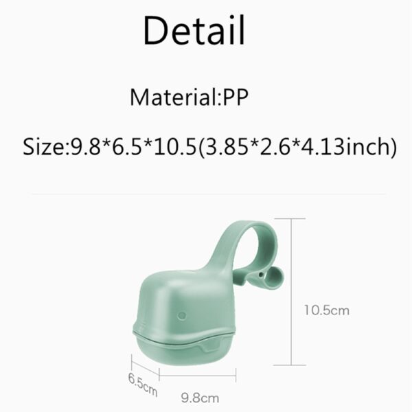BC Babycare Portable Baby Pacifier Box Dustproof Cute Shark-Shaped Pacifier Snack Travel Storage Box Safe PP Nipple Holder Case