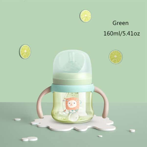 BC Babycare Baby Bottles Feeding Detachable Gravity Ball Anti-flatulence Milk Drinking Water Silicone Nipple Wide-Caliber Bottle