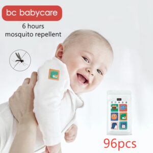 BC Babycare 96pcs Mosquito Repellent Patches Stickers Cartoon Travel Baby Adult Non Toxic Plant Essential Oil Repellent Sticker