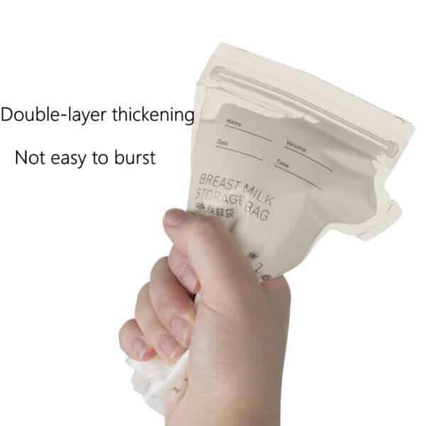 BC Babycare 50pcs/bag Breast Milk Freezer Bags 180ml Disposable Practical Convenient Markable Baby Food Storage Bag 6oz BPA Free