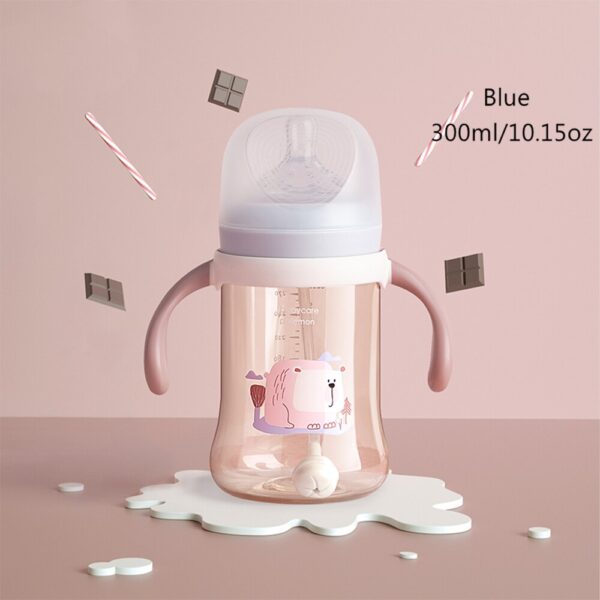 BC Babycare Baby Bottles Feeding Detachable Gravity Ball Anti-flatulence Milk Drinking Water Silicone Nipple Wide-Caliber Bottle