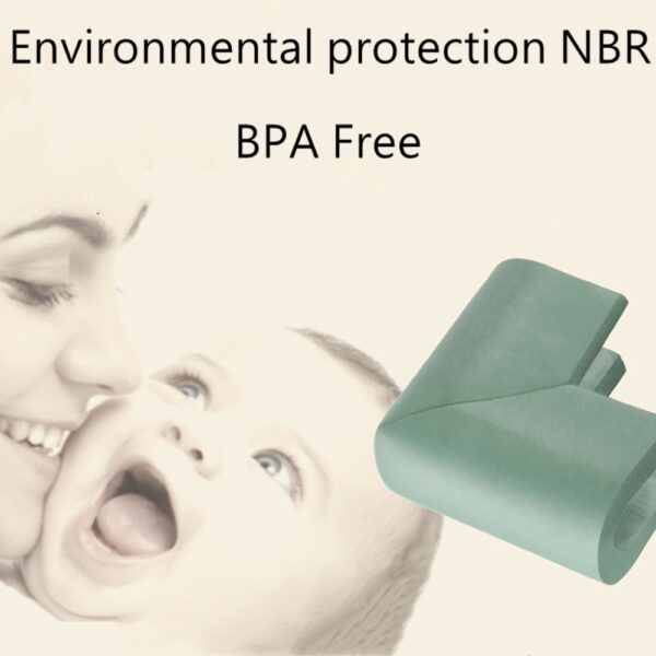 BC Babycare 4Pcs Baby Safety L U Shape Table Corner Guards Children Soft Furniture Edge Corner Protector Guards Toddler BPA Free