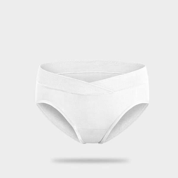 BC Babycare Soft Cotton Breathable V-Shaped Low Waist Maternity Underwear Panties Stretch Belly Support Women Solid Underpants