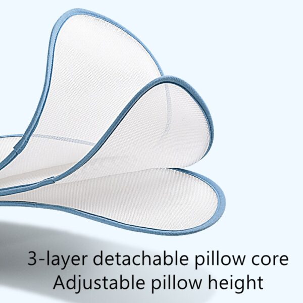 BC Babycare Ice silk Baby Pillow Summer Animal Adjustable Antibacterial Anti-mite Newborn Toddler Cooling Sleeping Pillow Mat