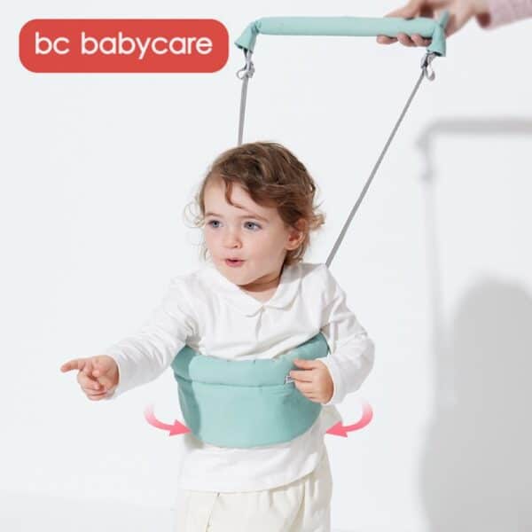 BC Babycare Cotton Baby Walker Safety Harness Leashes Adjustable Toddler Learing Walking Assistant U-shape Belt