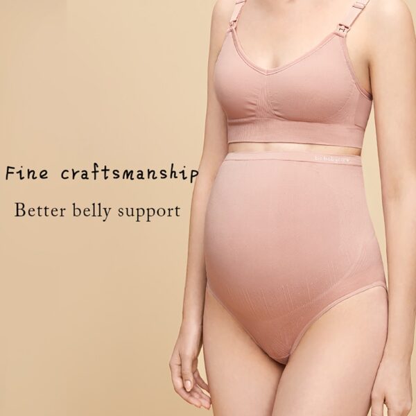 BC Babycare High Waist Maternity Panties Belly Support Pregnancy Underwear Breathable Antibacterial Seamless Briefs Plus Size