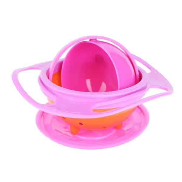 Baby Bowl Universal Gyro Bowl Practical Design Children 360 Degrees Rotate Balance Gyro Umbrella Bowl Spill-Proof Bowl Tableware